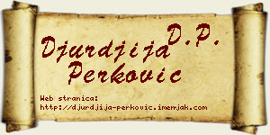 Đurđija Perković vizit kartica